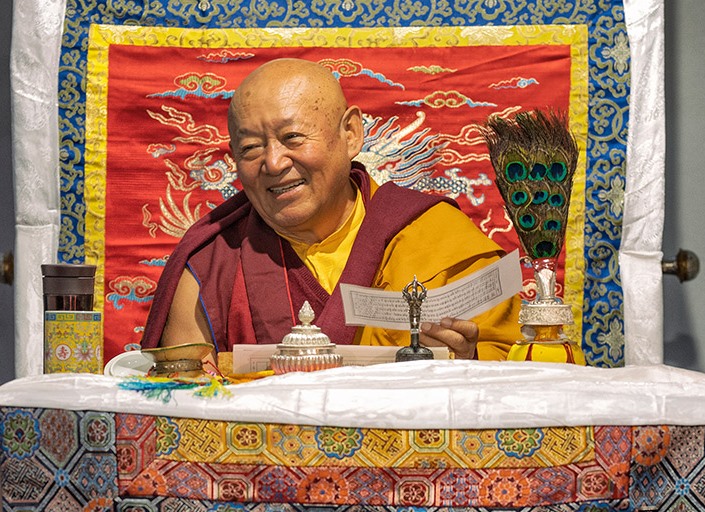 His Holiness Drikung Chesang Rinpoche in Rewalsar